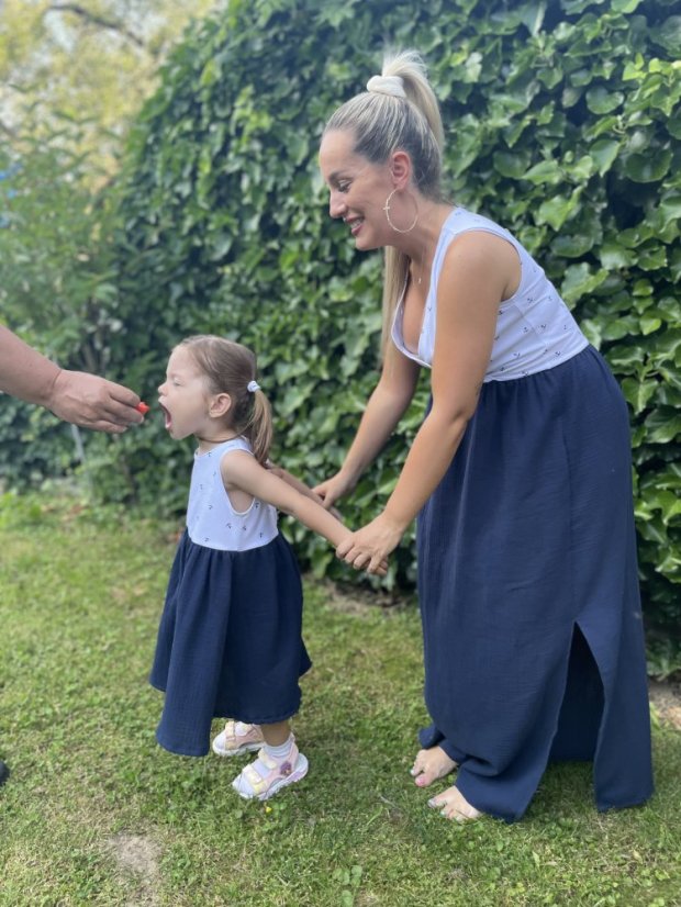 Long Tank Dress - MOM and DAUGHTER – Anchor Pattern