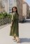 "Boho Breeze" dress - army green - Size: M/L