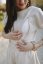 Linen nursing blouse - beige - Size: 3XL/4XL