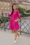 A-line oversize dress with a neckline - MOM and DAUGHTER - different colors - Size: 3XL/4XL