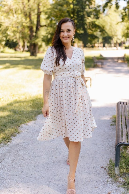 "Boho Breeze" dress MUM AND DAUGHTER - hearts