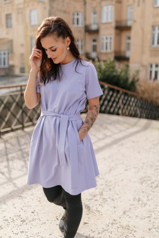 "Luna" Basic Dress - LILA - Size: 3XL/4XL