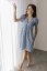 Nursing dress "Tartana" - blue - Size: M/L