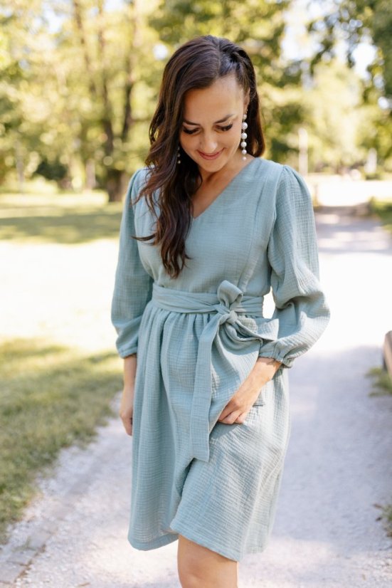 "Boho Breeze" dress - powder mint - Size: XL/2XL