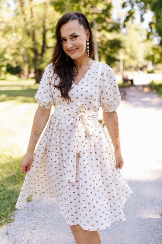 "Boho Breeze" dress MUM AND DAUGHTER - hearts
