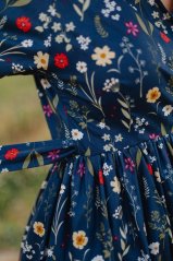 Popelínové zavinovací šaty - Různé vzory