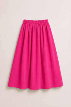 Mušelínová sukně Elia - fuchsia