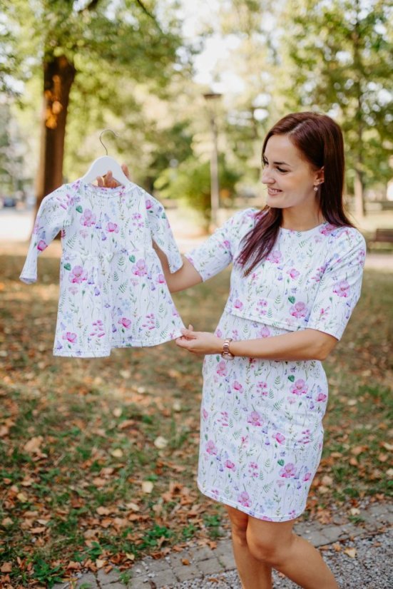 Girls knitted dress - different patern