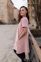 "Luna" Basic Dress - Old pink