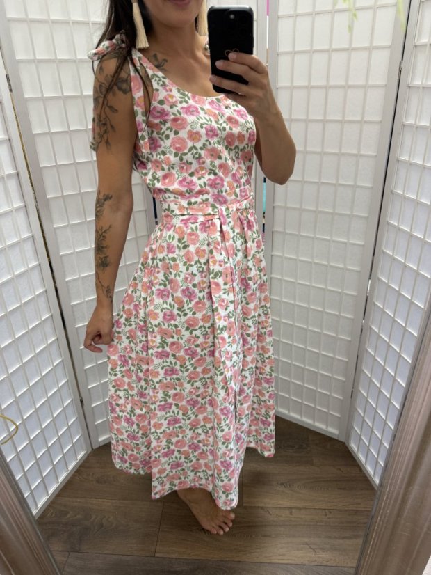 "Aura" dress MUM AND DAUGHTER - flowers