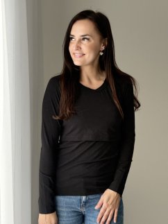 kojicí tričko – černé