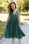 "Aura" dress - emerald - Size: XS/S, Variant: For breastfeeding, Length: Long