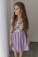 "Bohemia" dress - MOM and DAUGHTER - LILA flowers - Size: 2XL