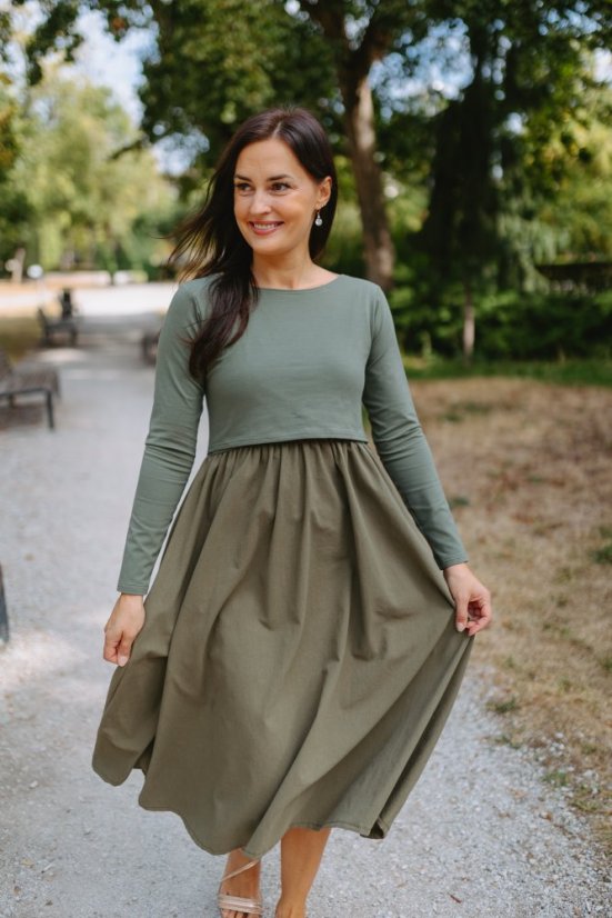 “Amélia” Dress – Khaki - Size: S