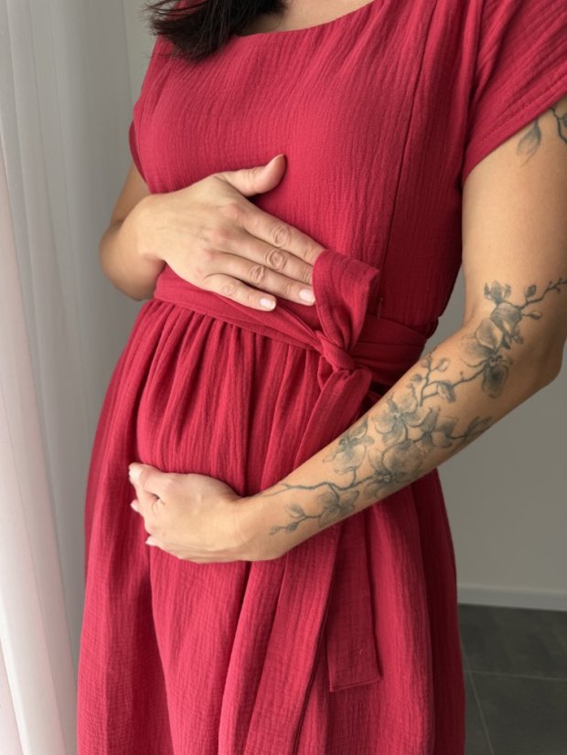 Maxi BOHO muslin dress - MOM AND DAUGHTER - various colors and patterns - Size: XL/2XL