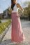 Long muslin maxi pants - dark old pink - Size: XL/2XL