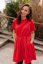 "Luna" Basic Dress - Red - Size: XXS