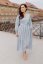 Linen dress "Boho Breeze"  - strips - Size: 3XL/4XL