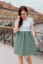 Dress "Bohemia" Muslin - mint leaves