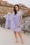 Cotton Dress "Waffle" - MOM AND DAUGHTER - lila