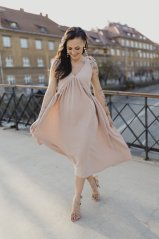 Šaty "Aura" - béžové