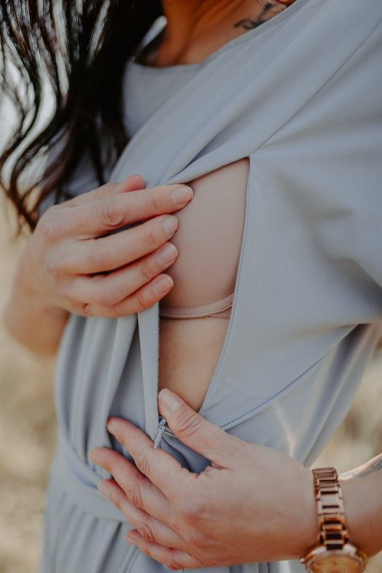 Elegantní overal ke kojení – grey