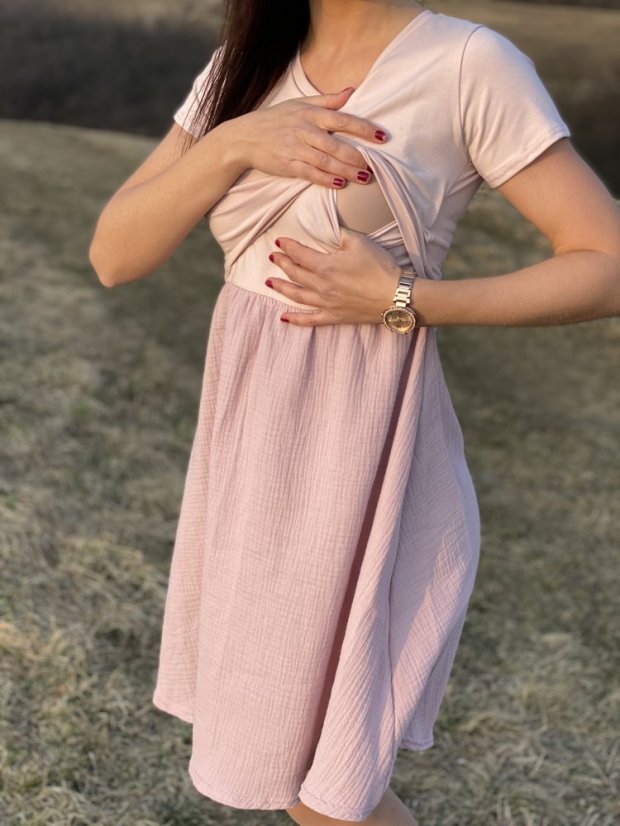 Muslin dress - pink