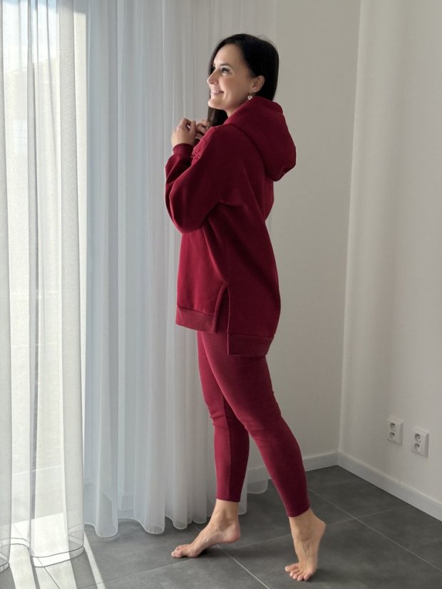 Asymetrická teplá kojicí mikina – různé barvy - Velikost: UNI