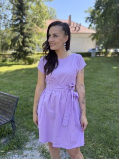 Linen short dress - thinner linen - various colors