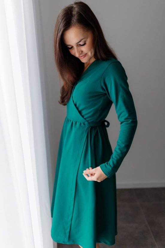 Wrap MIDI dress – kerosene