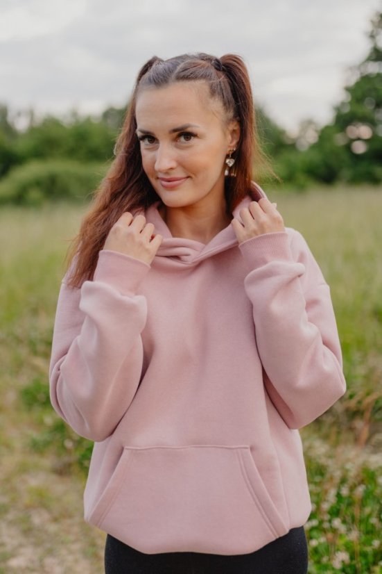 Nursing hoodie - Old pink - Size: M/L