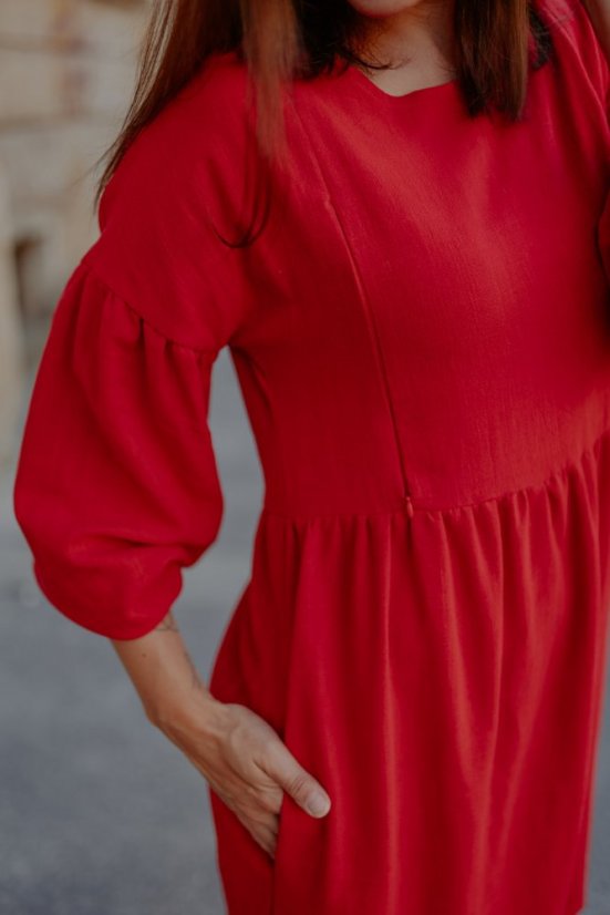 Linen dress "Maison Linen" MIDI - Various colors - Size: XL/2XL