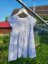 Girls' Dress with Gathered Skirt - Anchor Pattern