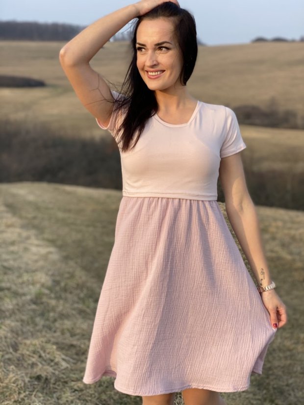 Muslin dress - pink