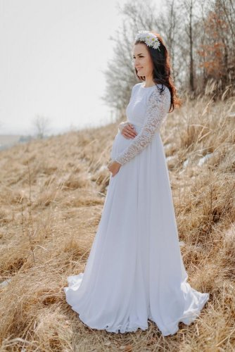 Těhotenské svatební šaty - Mexy