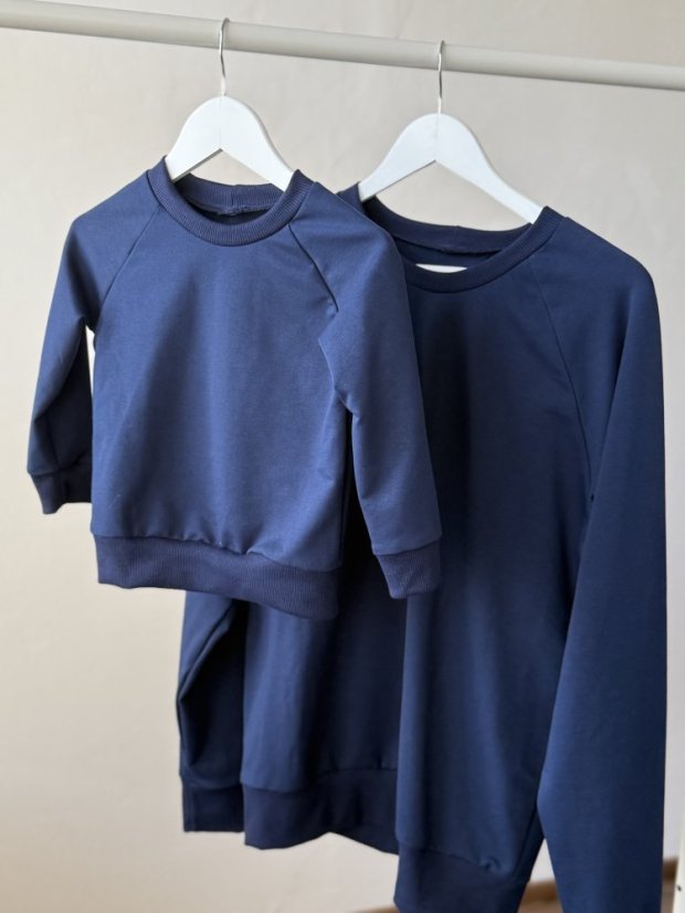 FATHER AND MINI - sweatshirt/sweater - navy blue - Size: S