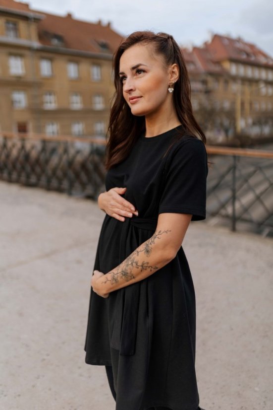 "Luna" Basic Dress – Black