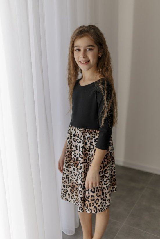 "Bohemia" dress - MOM and DAUGHTER - Leopard - Size: L