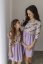 "Bohemia" dress - MOM and DAUGHTER - LILA flowers - Size: 2XL
