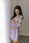 "Bohemia" dress - MOM and DAUGHTER - LILA flowers - Size: M