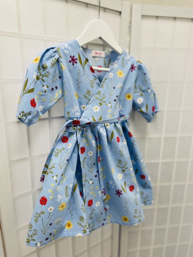 Children's wrap dress - various colors and patterns