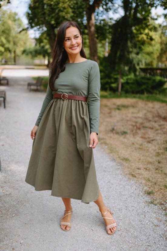 “Amélia” Dress – Khaki - Size: S