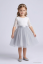 Girls' evening dress Grace - grey