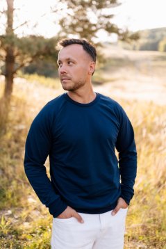 Men's sweatshirt/sweater - dark blue