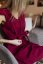 Knitted dress "Valencia" - MOM and DAUGHTER - burgundy - Size: XS/S