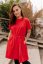 "Luna" Basic Dress - Red - Size: XXS
