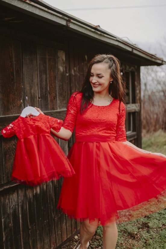 MATCHY formal dress - red - Size: M, Children's clothing size: 68-74