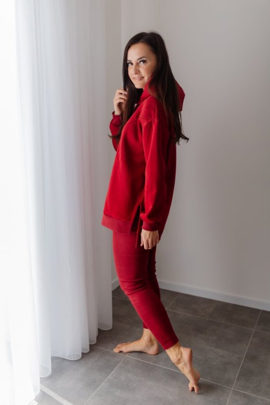 Asymetrická teplá mikina – různé barvy