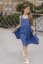 Girls "Aura" Dress  - blue