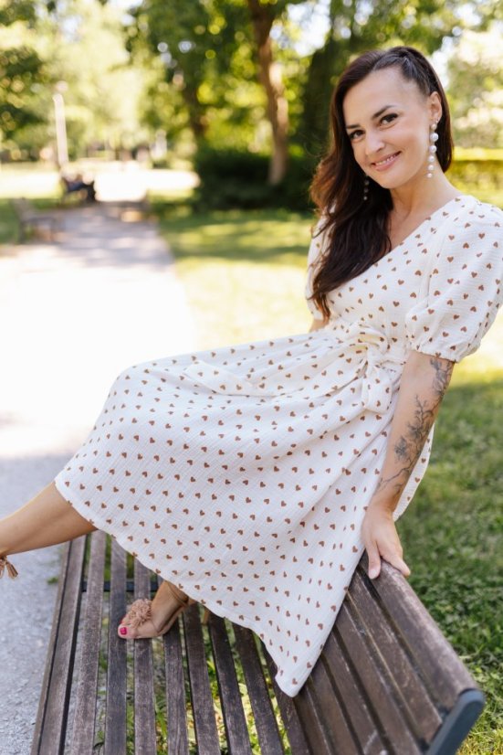"Boho Breeze" dress MUM AND DAUGHTER - hearts